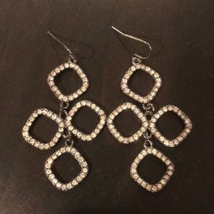 Anthropologie rhinestone earrings!